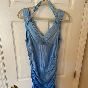 Blue cocktail dress